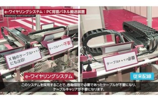 e-ワイヤリングシステム　PC背面パネル搬送装置